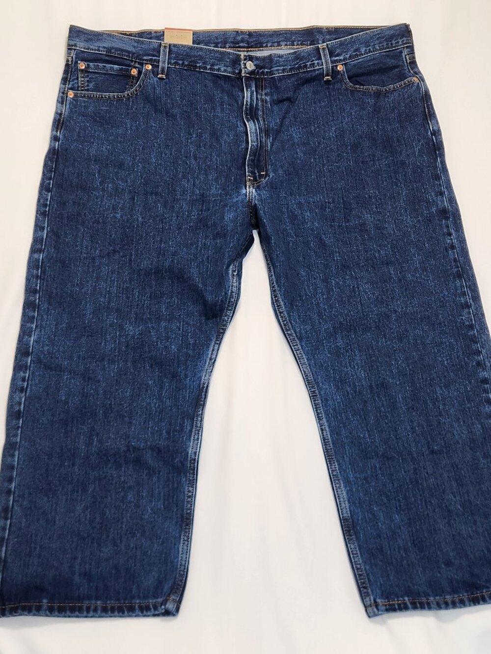 Levi's 505 Big & Tall Regular Fit Jeans Irregular Actual 50.5x27.5 (Tag 52x28)